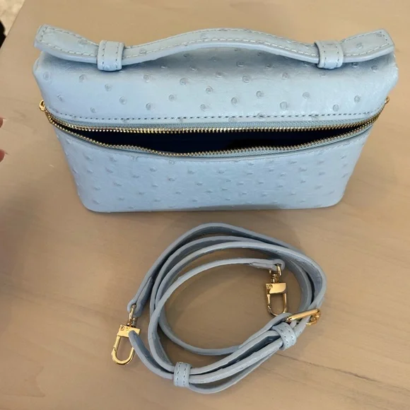 Faux Ostrich Pochette Bag - Picture 6 of 8